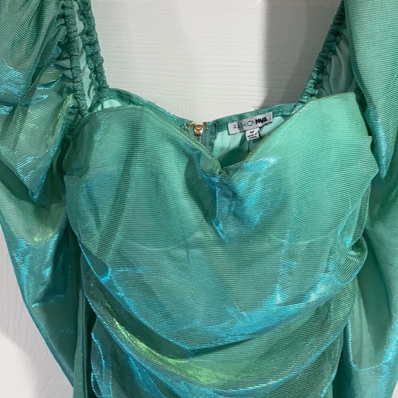 Fashion Nova Melanie Metallic Mini Dress - Picture 2 of 5